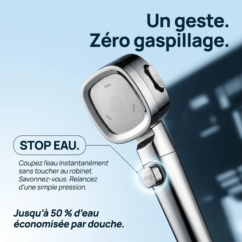Pommeau de douche économique haute pression