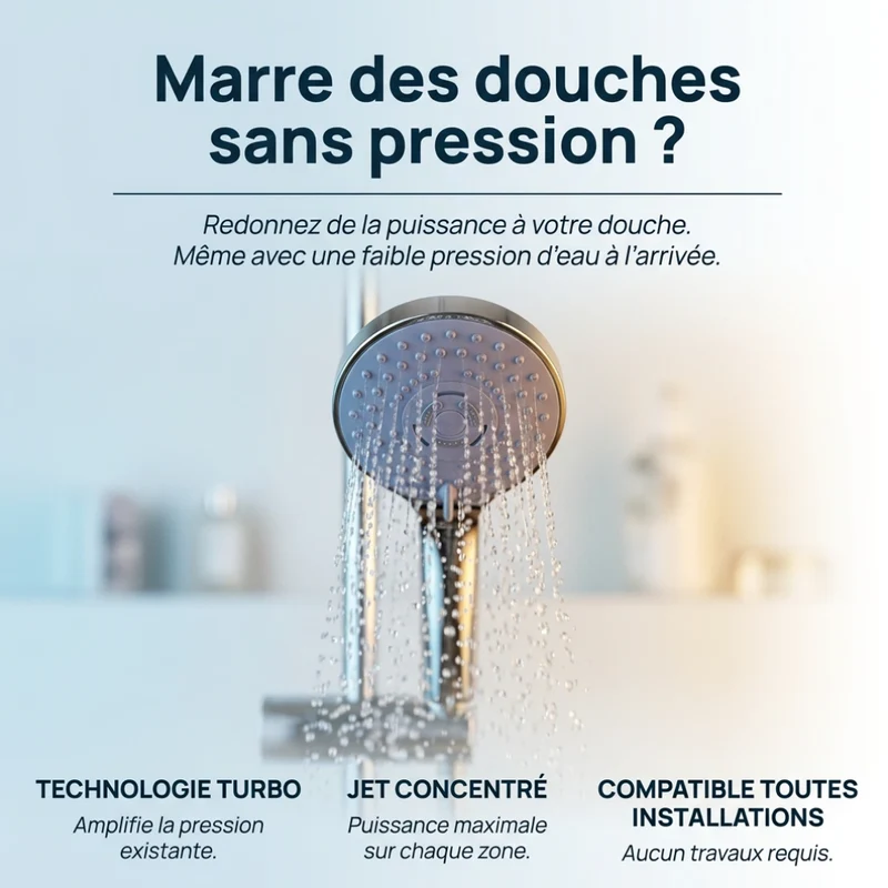 Pommeau de douche haute pression avec buse