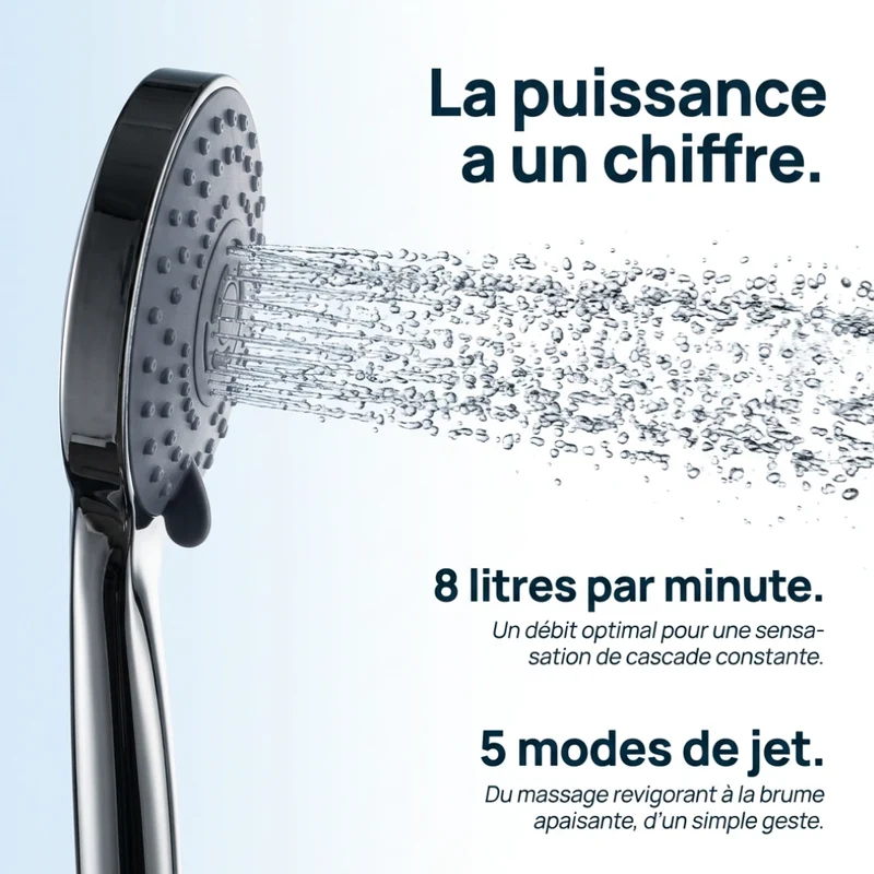 Pommeau de douche haute pression avec buse