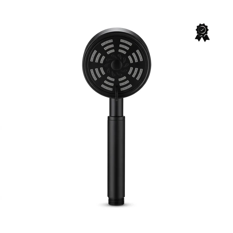 Pommeau de douche noir pulvérisateur