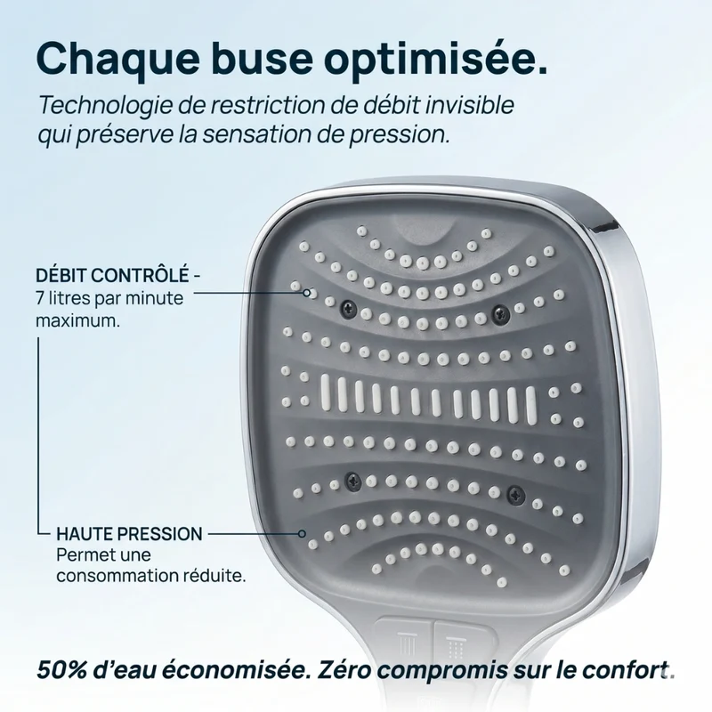 Pommeau de douche multifonctionnel à haute pression