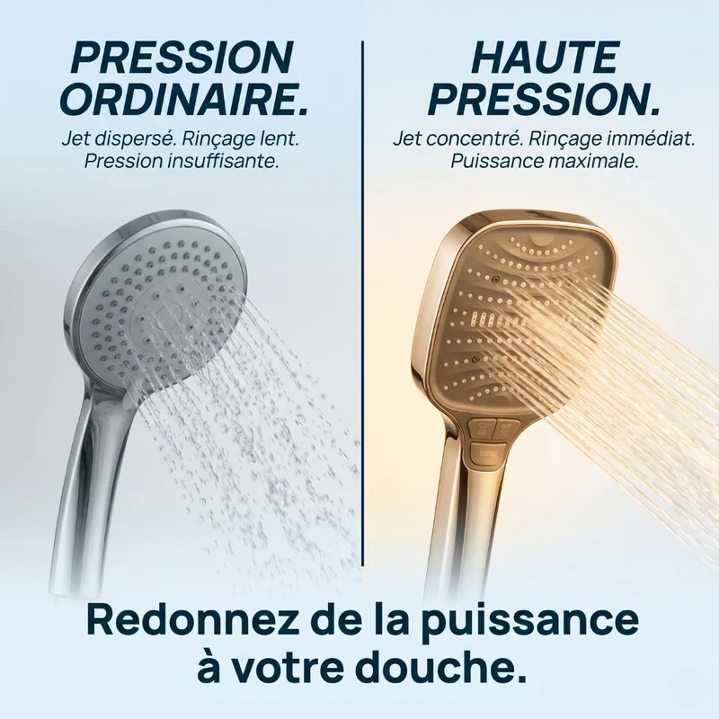 Pommeau de douche multifonctionnel à haute pression
