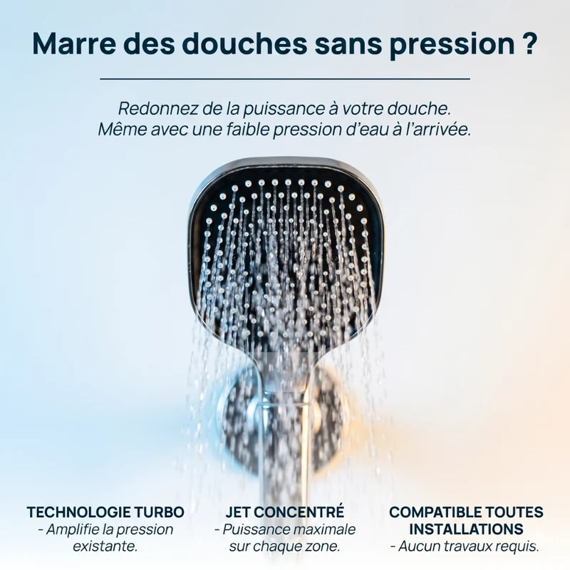 Pommeau de douche haute pression avec filtre