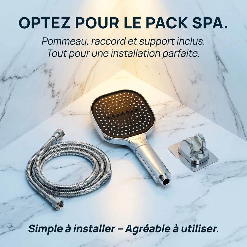 Pommeau de douche haute pression avec filtre
