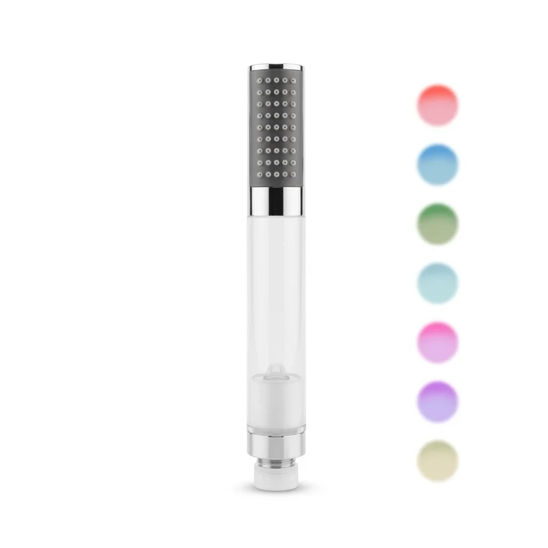 Pommeau de douche à led compact