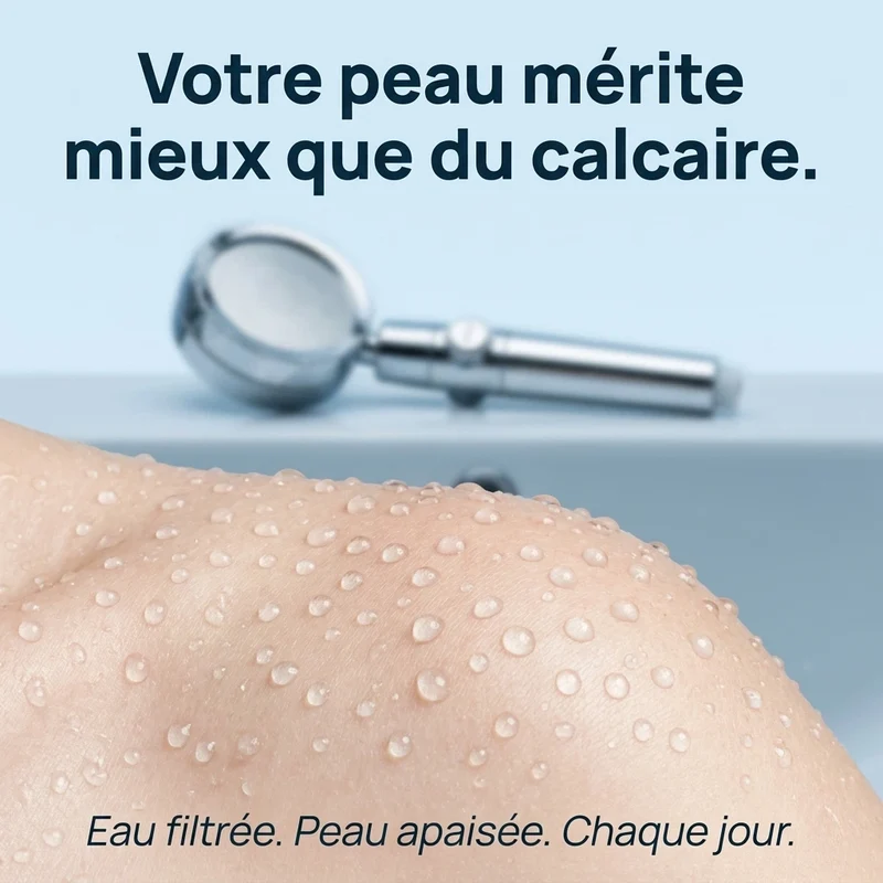Pommeau de douche filtrant à hélice