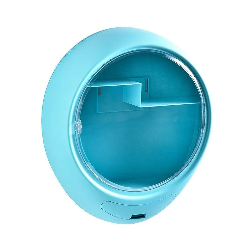 Étagère de douche ronde avec hublot