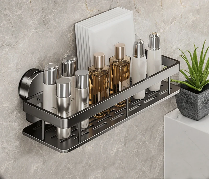 Étagère de douche ventouse - sans perçage