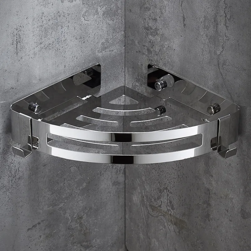 Etagère de douche à angle chromée