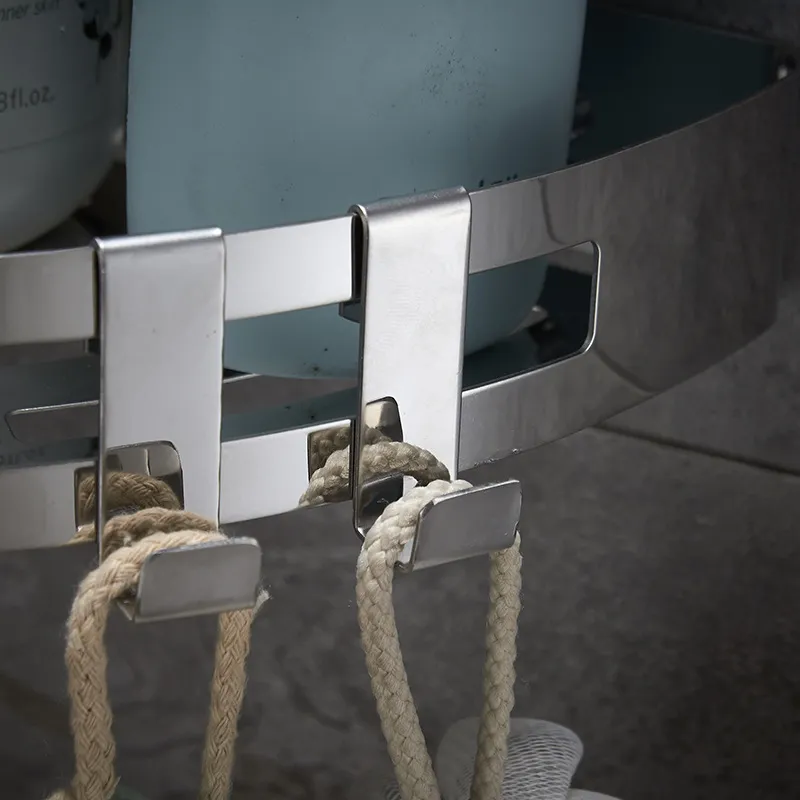 Etagère de douche à angle chromée