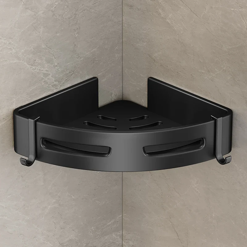 Etagère de douche en angle arrondie