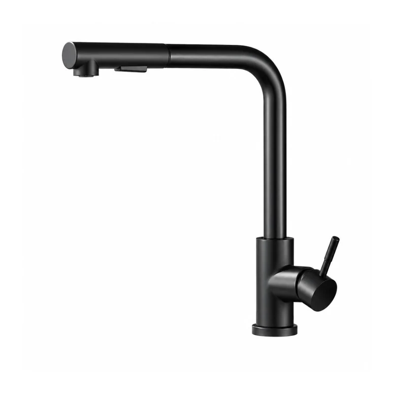 Robinet de cuisine douchette extractible 2 jets — Monotrou, laiton et inox