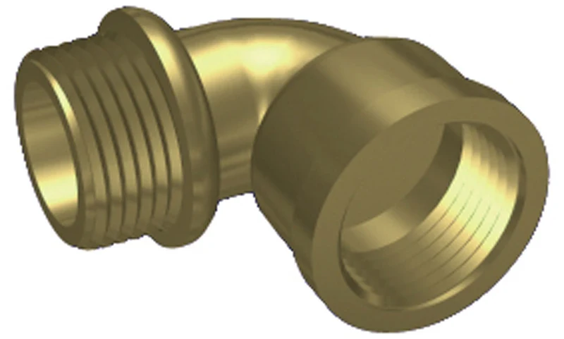 Coude à 90º de 1/2" M-F en laiton