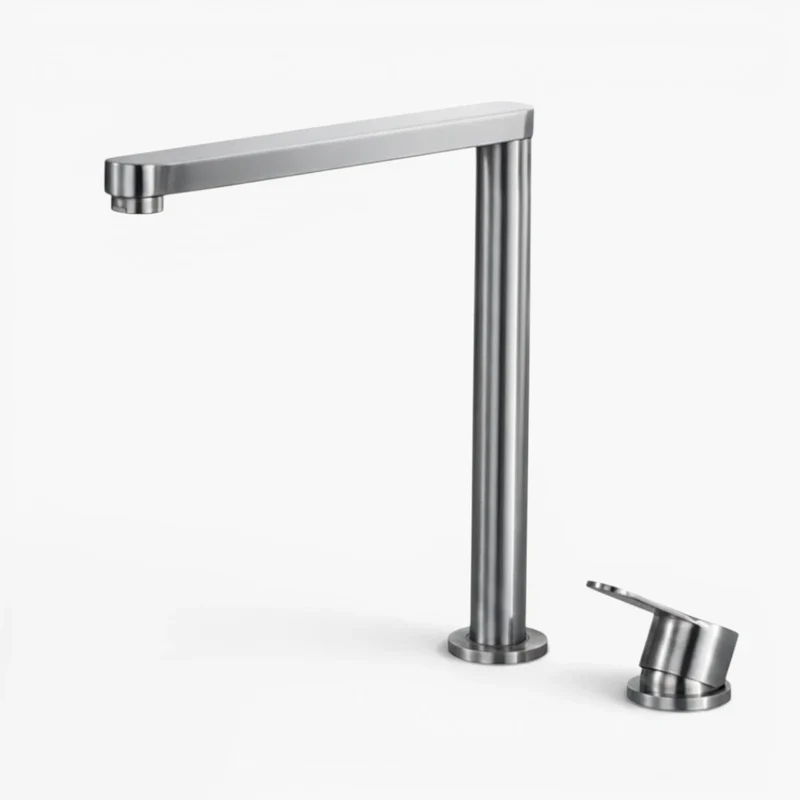 Robinet évier cuisine minimaliste rétractable - Argenté