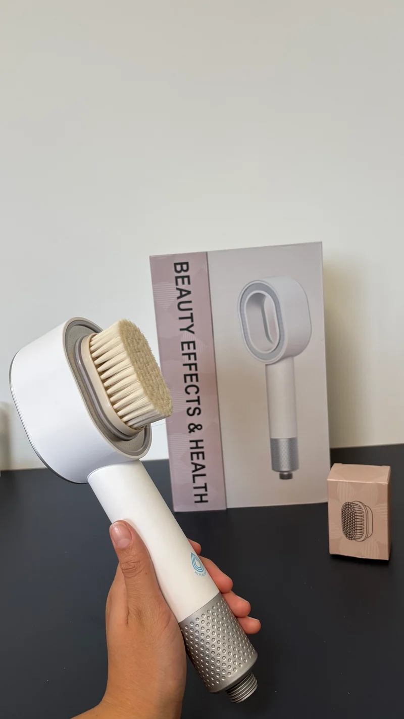 Coffret PEAU DOUCE pommeau filtrant Blanc