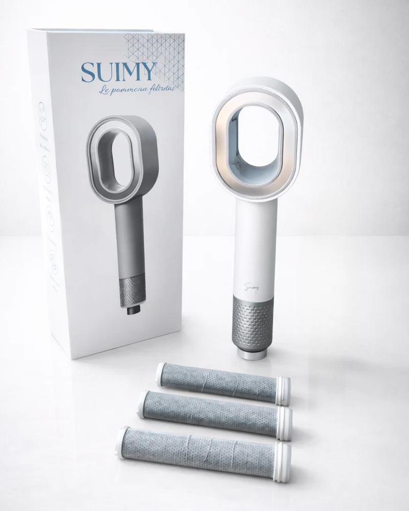 Pack INFINITY un pommeau filtrant Blanc + 3 filtres ACF triple actions