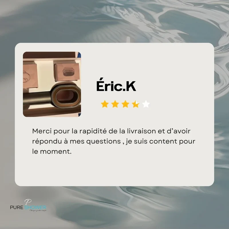 Coffret PEAU DOUCE Pommeau de douche rose design avec filtre acf + brosse + éponge