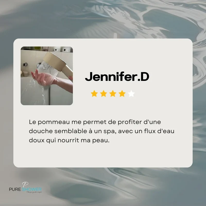Coffret PEAU DOUCE Pommeau de douche rose design avec filtre acf + brosse + éponge