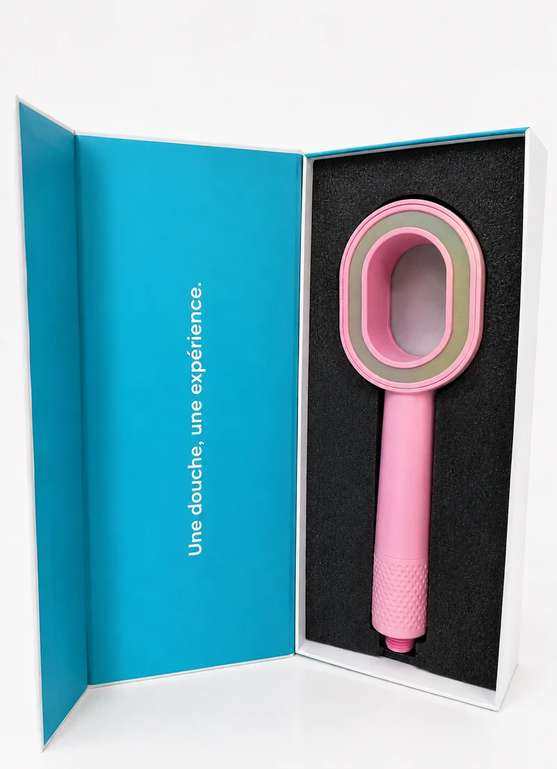 Pommeau de douche rose avec filtre ACF