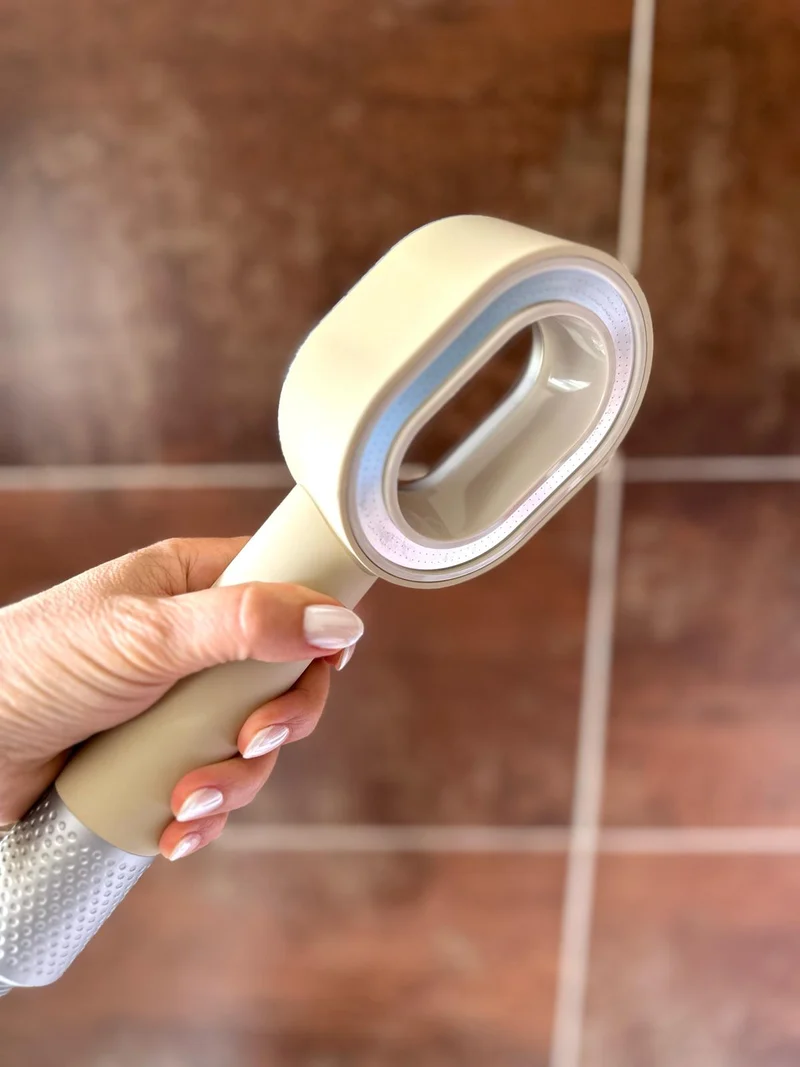 Pommeau de Douche Filtrant Perle Ivoire anti-calcaire et chlore