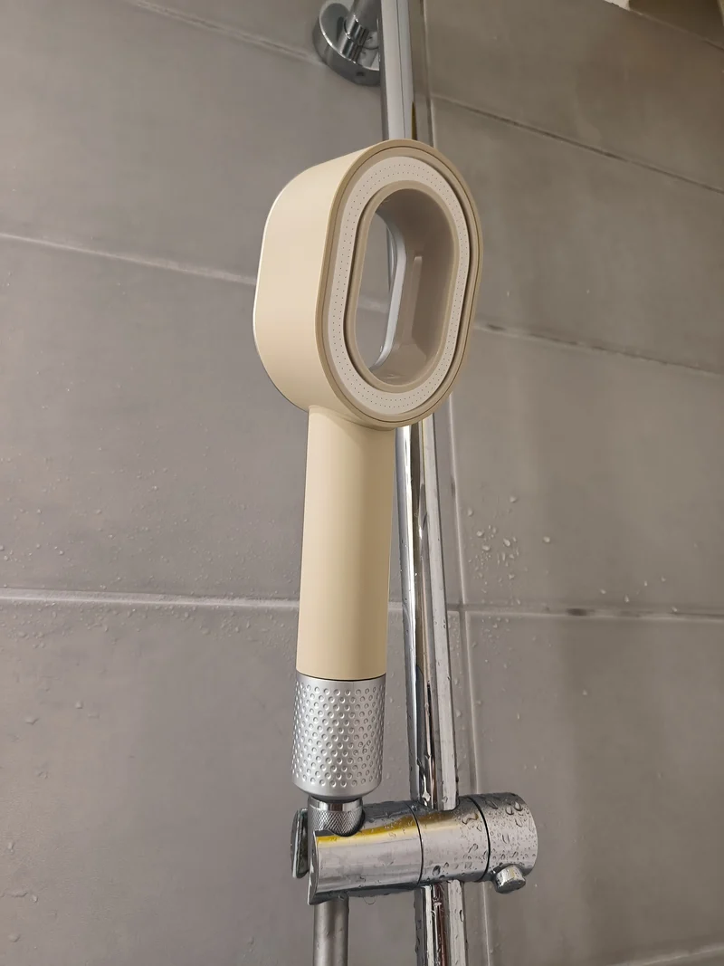 Pommeau de Douche Filtrant Perle Ivoire anti-calcaire et chlore