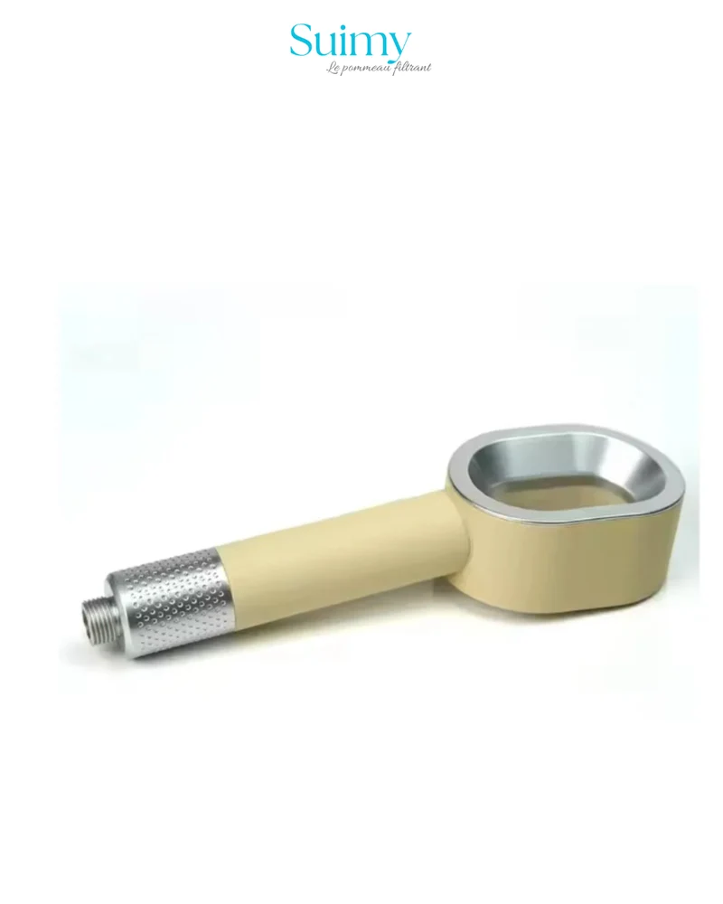 Pommeau de Douche Filtrant Perle Ivoire anti-calcaire et chlore