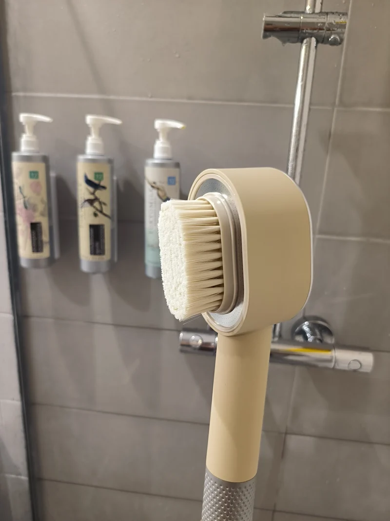 Coffret PEAU DOUCE pommeau de douche haute pression avec filtre ACF + brosse + éponge