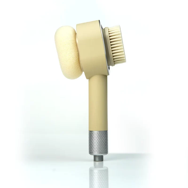 Coffret PEAU DOUCE pommeau de douche haute pression avec filtre ACF + brosse + éponge