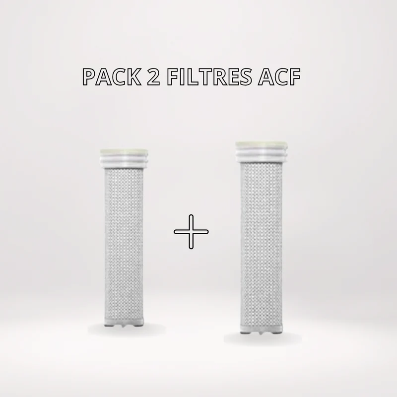 pack *2 Filtre ACF Cartouche filtrante chlore, calcaire et résidus