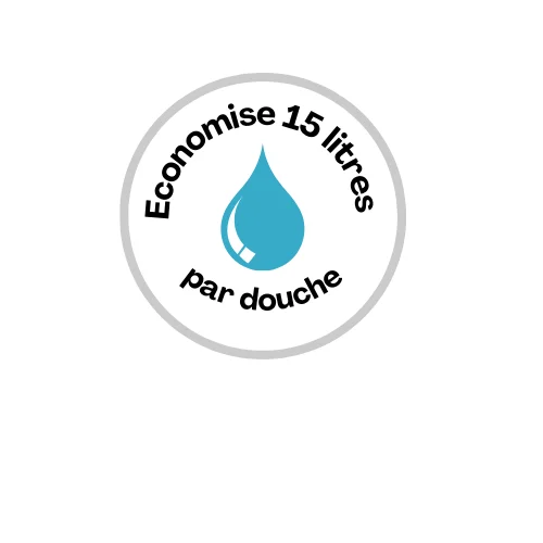 Nouveau coffret PEAU DOUCE pommeau de douche design + filtre + éponge + brosse
