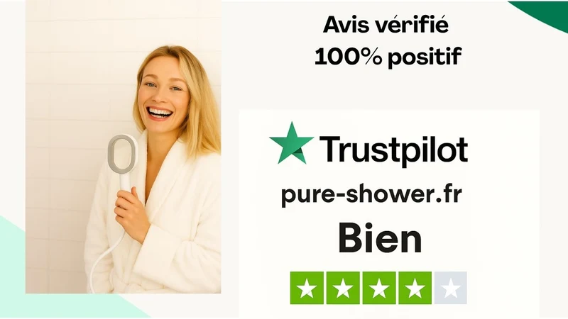 Nouveau coffret PEAU DOUCE pommeau de douche design + filtre + éponge + brosse