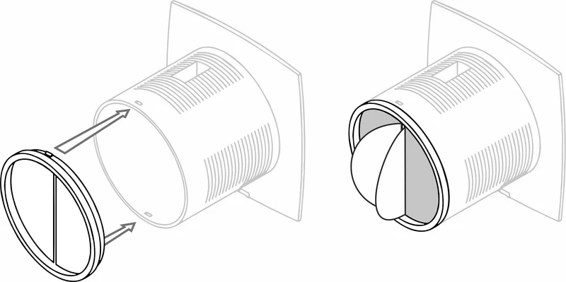 Rückschlagfolie für Premium Ventilator P14