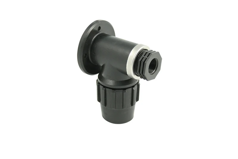 Wandscheibe für PE-HD-Rohr mit Reduziernippel 1" AG x 1-2" IG
