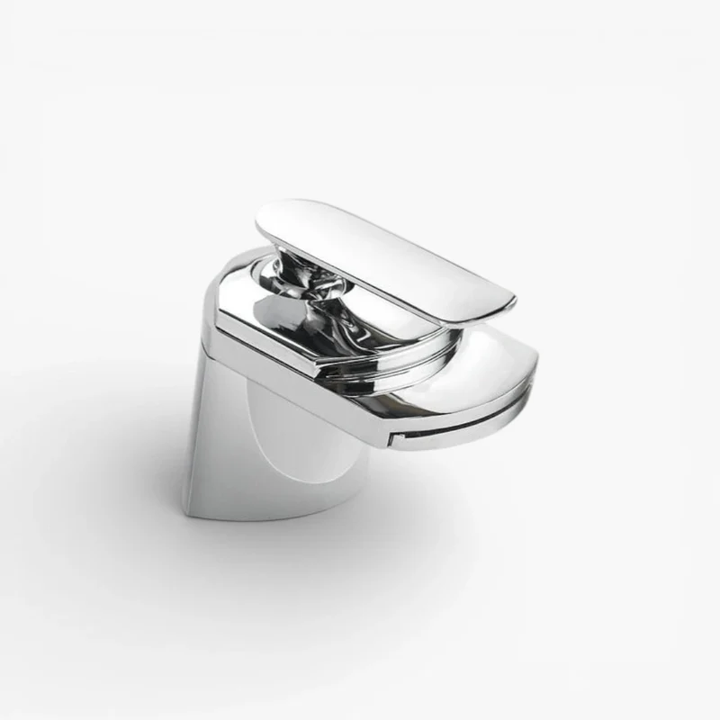 Robinet lavabo salle de bain large design cascade - Argenté