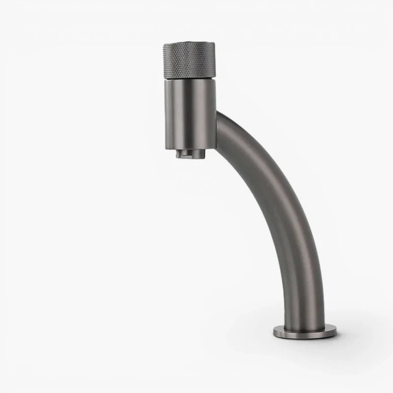 Robinet salle de bain lavabo minimaliste - Argenté - Laiton