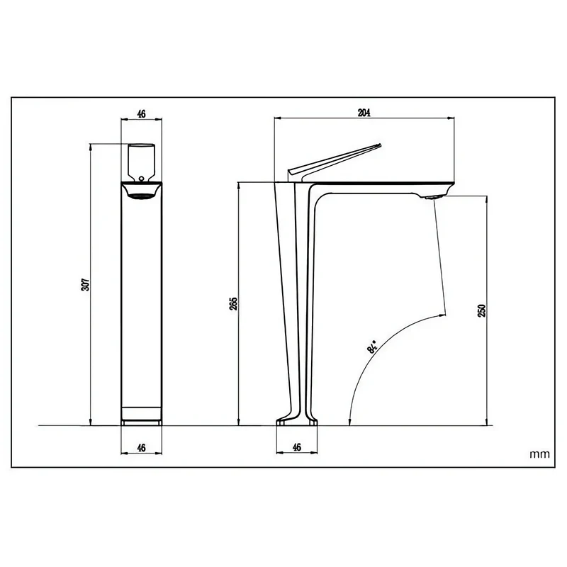 Robinet salle de bain mitigeur design - Doré - Laiton
