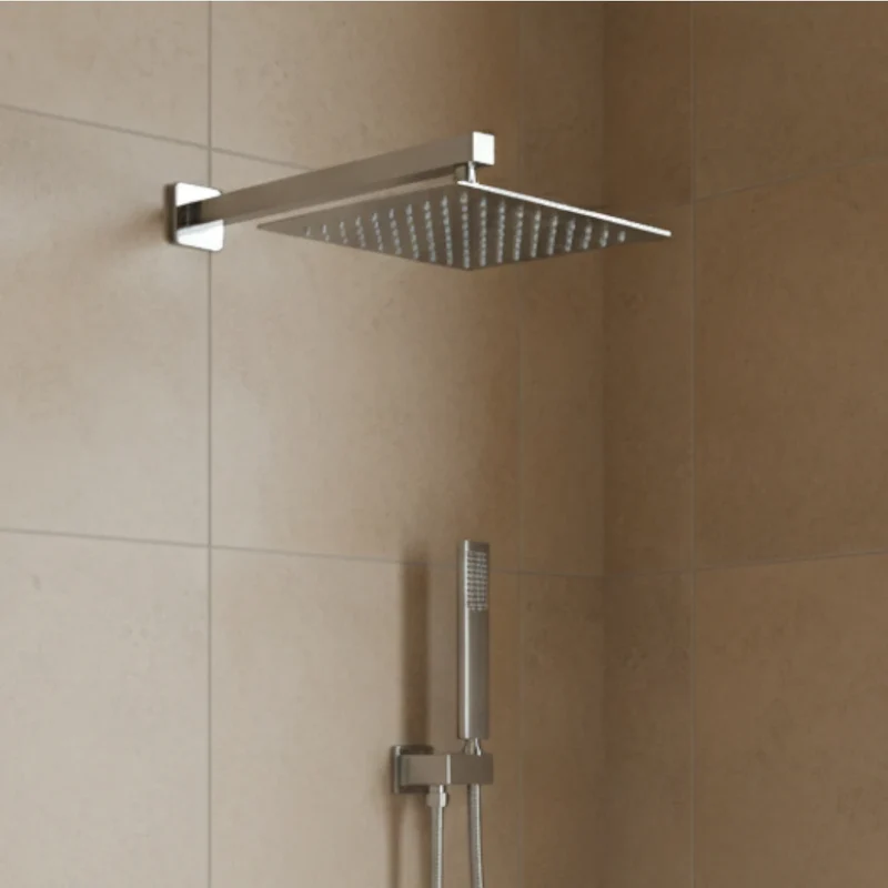 Robinet baignoire salle de bain colonne de douche douchette - Argenté - Laiton