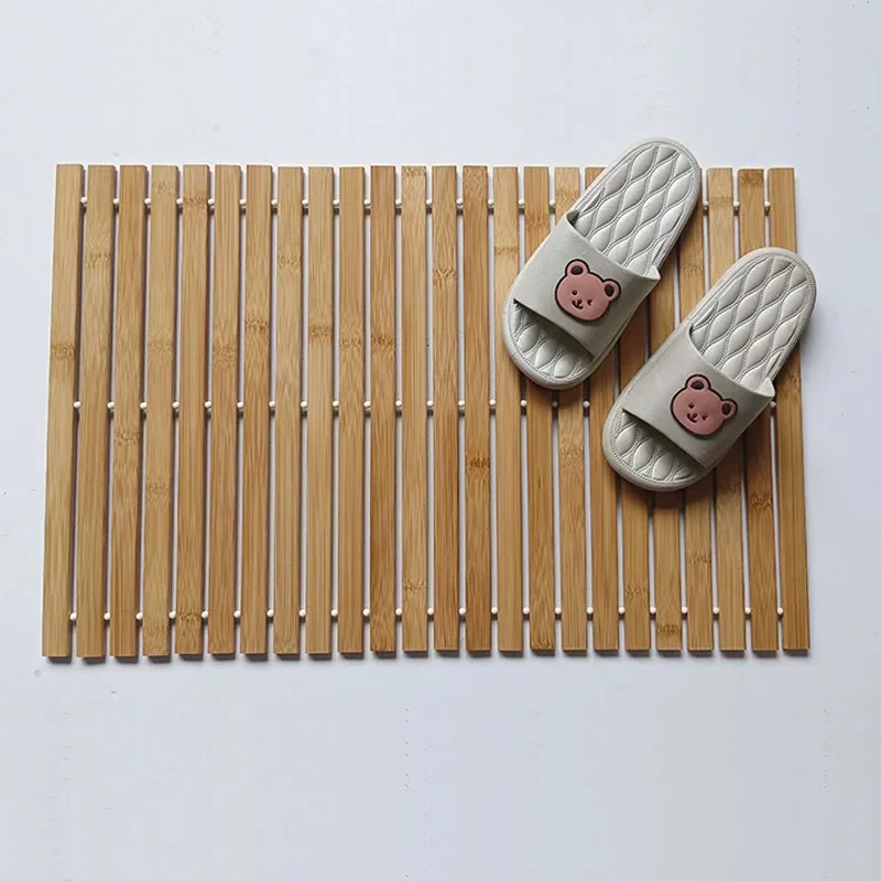 Tapis Bambou pour Salle de Bain