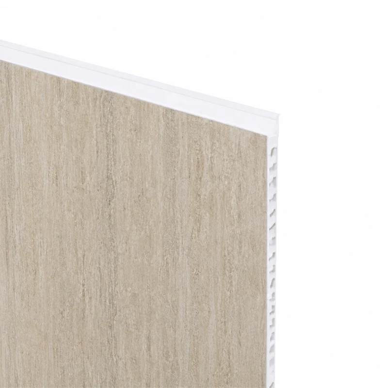 Mur de douche en PVC effet travertin mat 48 po x 96 pouce