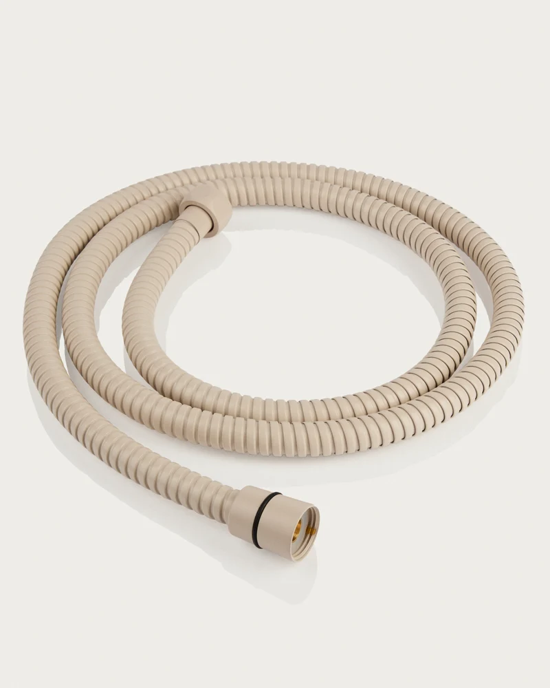 Beige Shower Head & Hose Duo