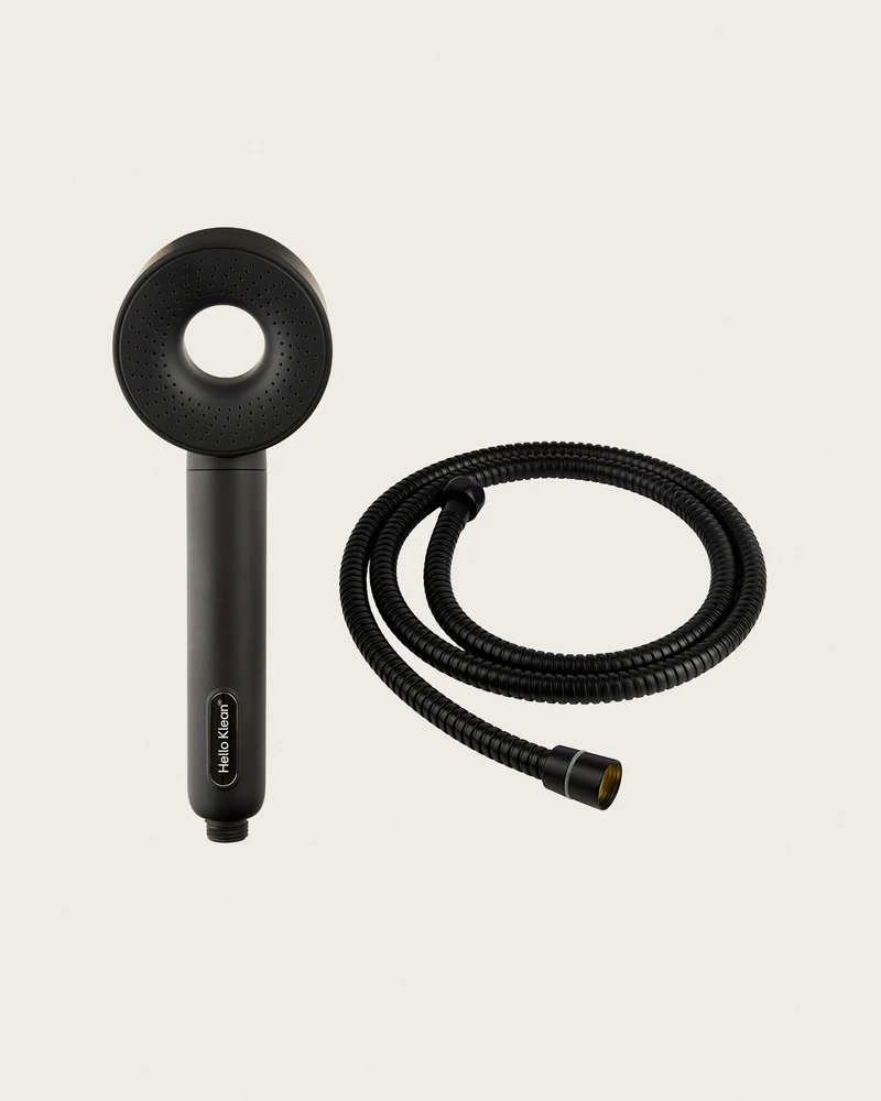 Black Shower Head & Hose Duo