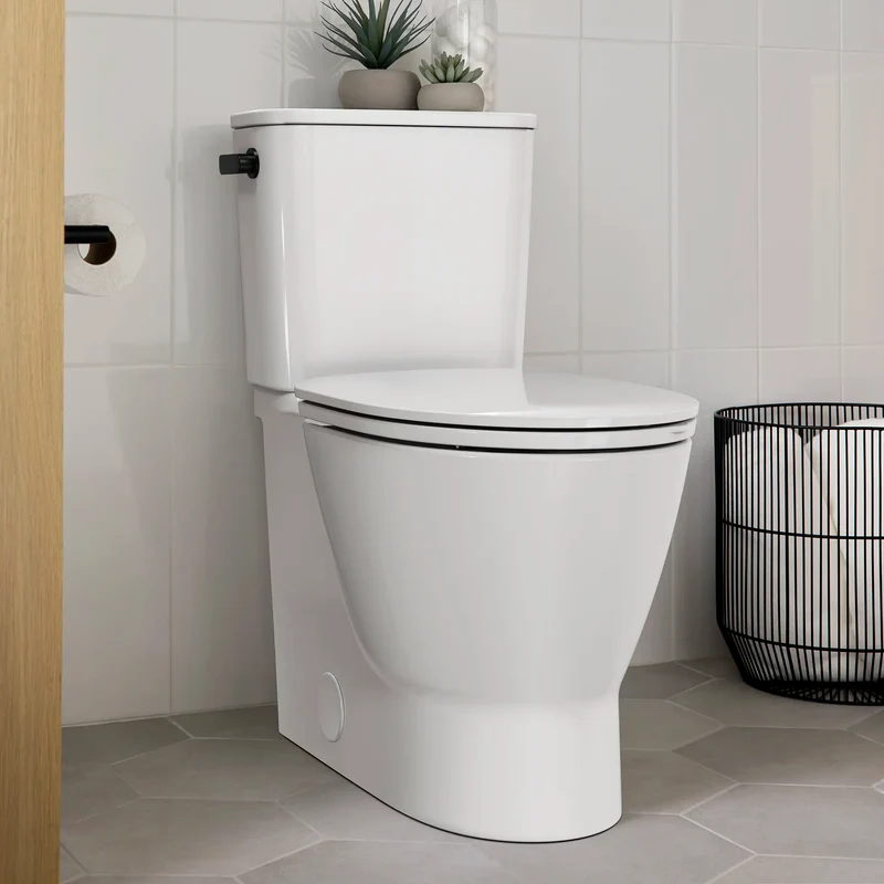 Toilette allongée Aspirations EcoStrength, deux pièces, à hauteur de chaise avec siège, 0,80 gpc/ 3,0 Lpc
