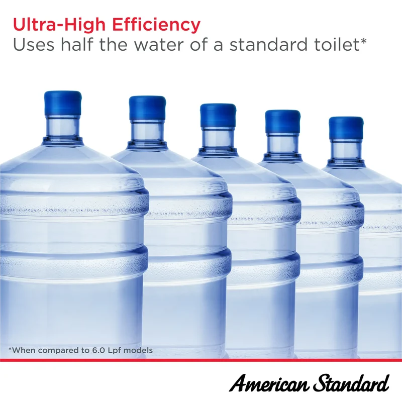 Toilette allongée Aspirations EcoStrength, deux pièces, à hauteur de chaise avec siège, 0,80 gpc/ 3,0 Lpc