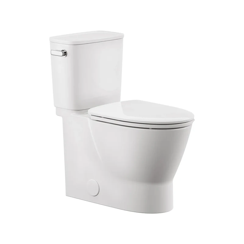 Toilette allongée Aspirations EcoStrength, deux pièces, à hauteur de chaise avec siège, 0,80 gpc/ 3,0 Lpc