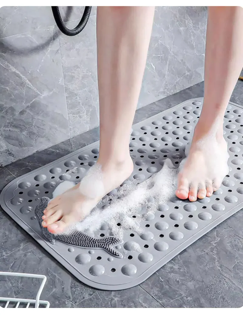 Grand Tapis de Bain à Ventouse Antidérapant