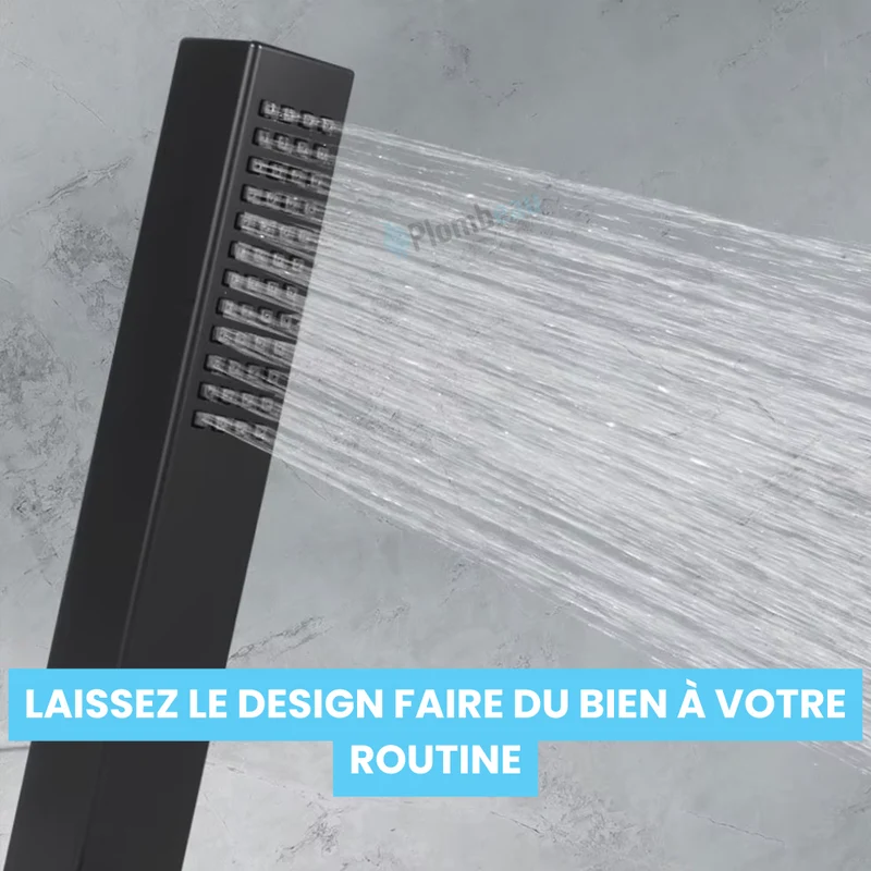 Pommeau de Douche Haute Pression Design Carré Moderne