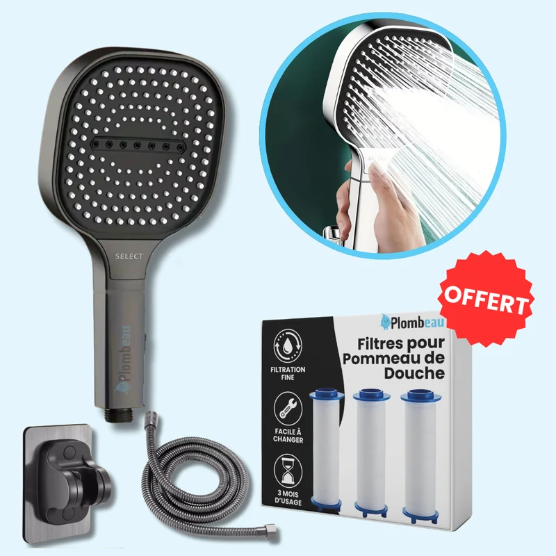 Pommeau de Douche Large Massant