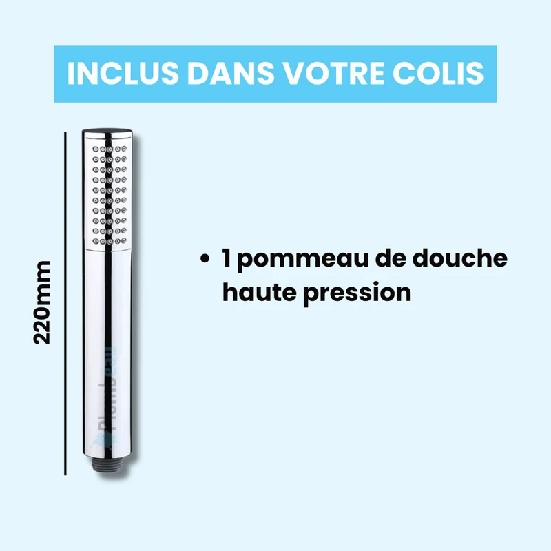 Pommeau de Douche Rond Chromé