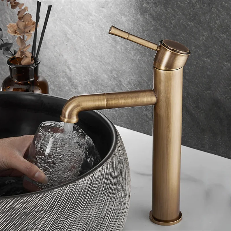 Robinet Pour Vasque Doré en Laiton