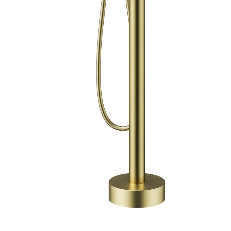 Robinet de bain auto-portant rond or